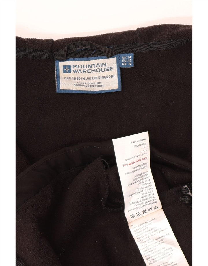 Mountain Warehouse Veste coupe-vent à capuche pour femme UK 14 Large Noir