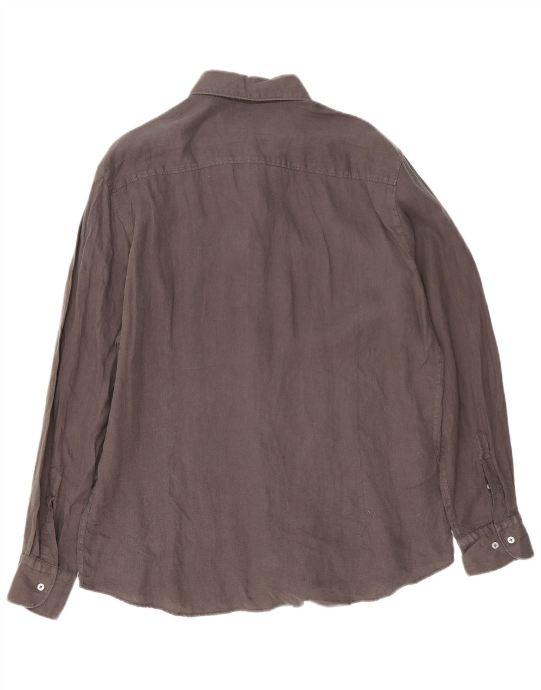 MASSIMO DUTTI Chemise Homme XL Lin Gris