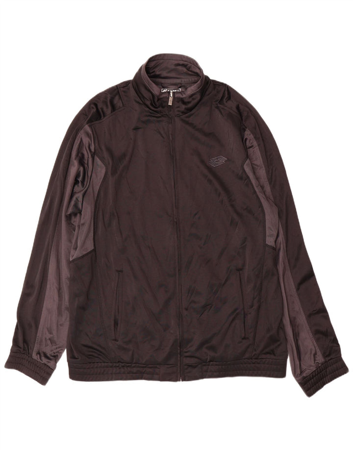 LOTTO Veste de Survêtement Homme 2XL Noir Colorblock Polyester