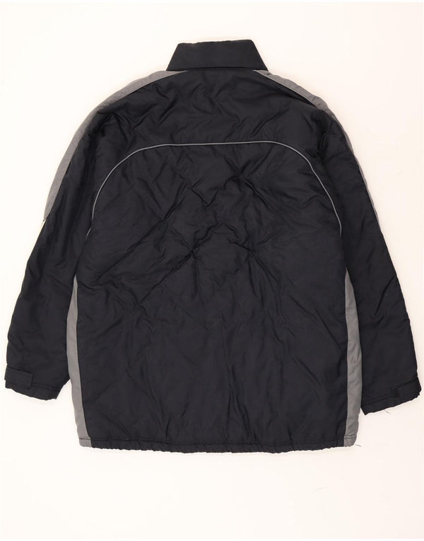 Adidas Manteau coupe-vent pour homme UK 44/46 Large Bleu marine Colourblock Polyamide