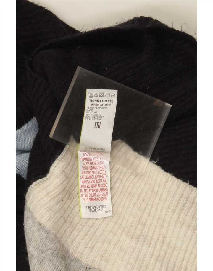 Marks & Spencer Pull col roulé pour femme UK 10 Small Multicolore