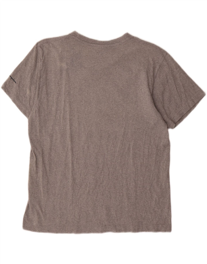CHAMPION T-Shirt Graphique Homme Gris Moyen