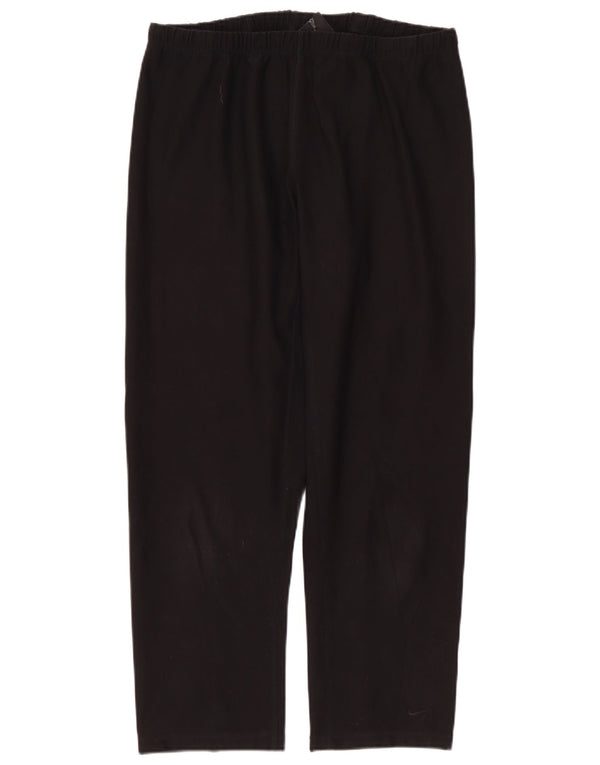 NIKE Pantalon de survêtement Dri Fit pour femme UK 12 Polyester noir moyen