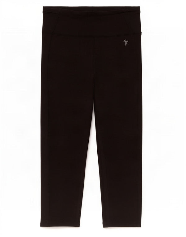 Marks & Spencer Leggings Capri Femme UK 12 Polyester Noir Moyen