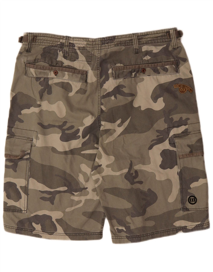 ANIMAL Short Cargo Homme 2XL W42 Kaki Camouflage Coton