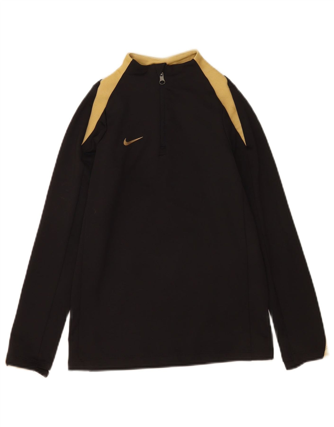 Nike Garçon Dri Fit Zip Neck Pull Survêtement Haut 8-9 ans Petit Noir