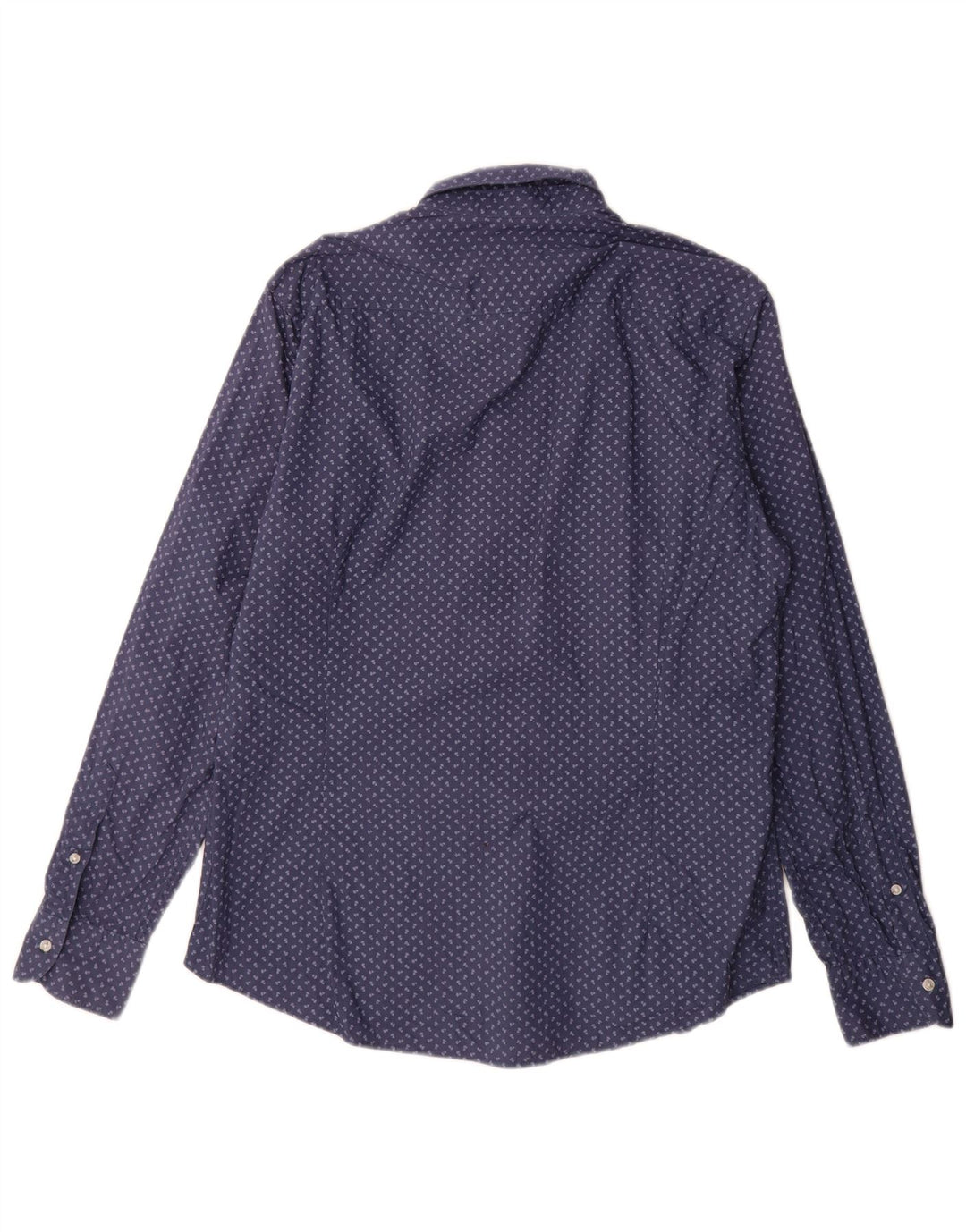 Zara Chemise Homme Large Bleu Marine Floral