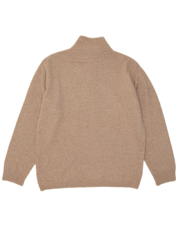 Marlboro Classics Pull à col zippé pour homme 2XL Laine beige