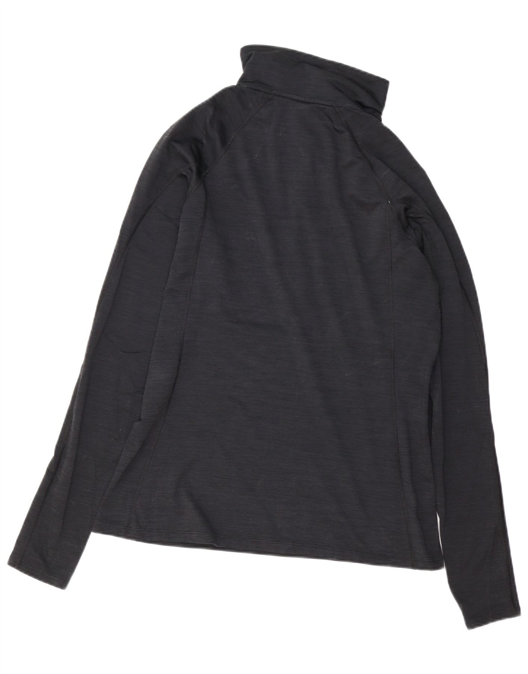Under Armour Haut à col zippé et manches longues pour femme UK 18 XL Noir moucheté