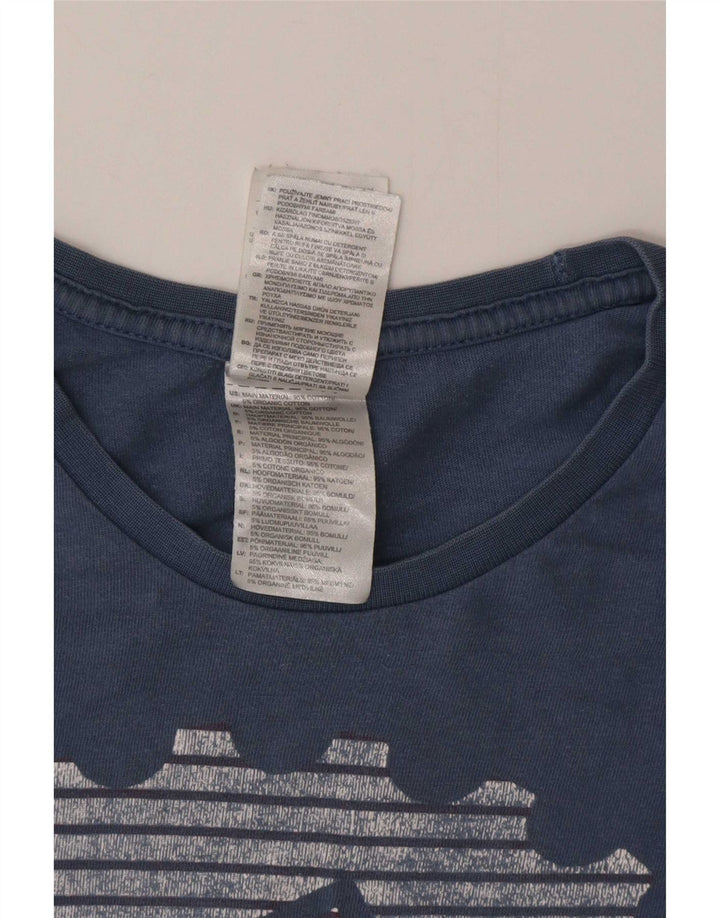 Adidas T-Shirt Graphique Homme Bleu Moyen Coton