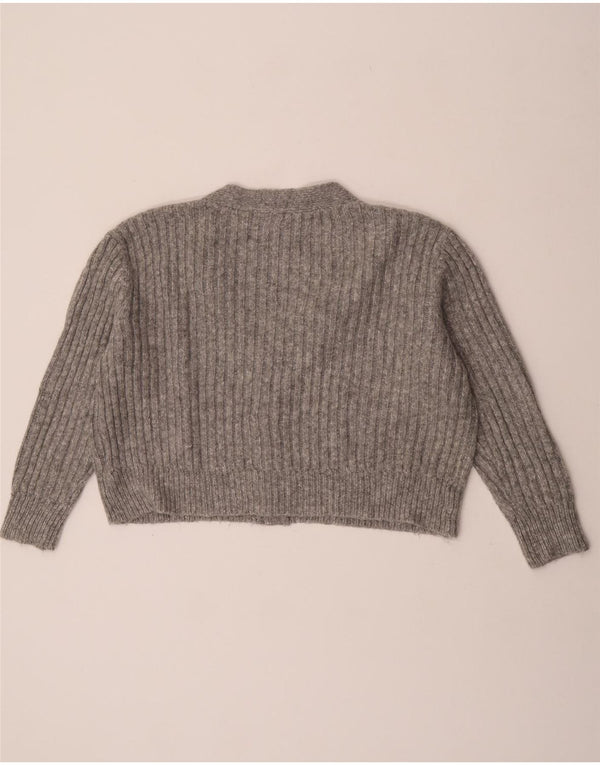 Marks & Spencer Pull cardigan court surdimensionné pour femme UK 16 Large Gris