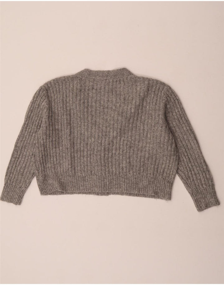 Marks & Spencer Pull cardigan court surdimensionné pour femme UK 16 Large Gris