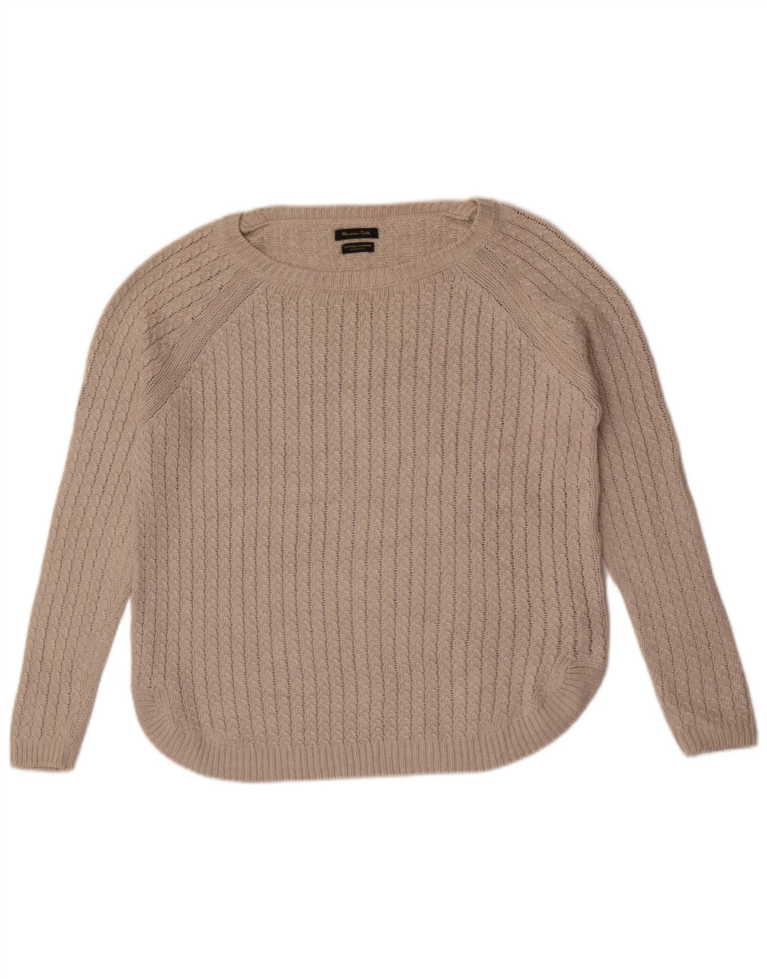 Massimo Dutti Pull col bateau pour femme UK 14 Gris moyen Coton