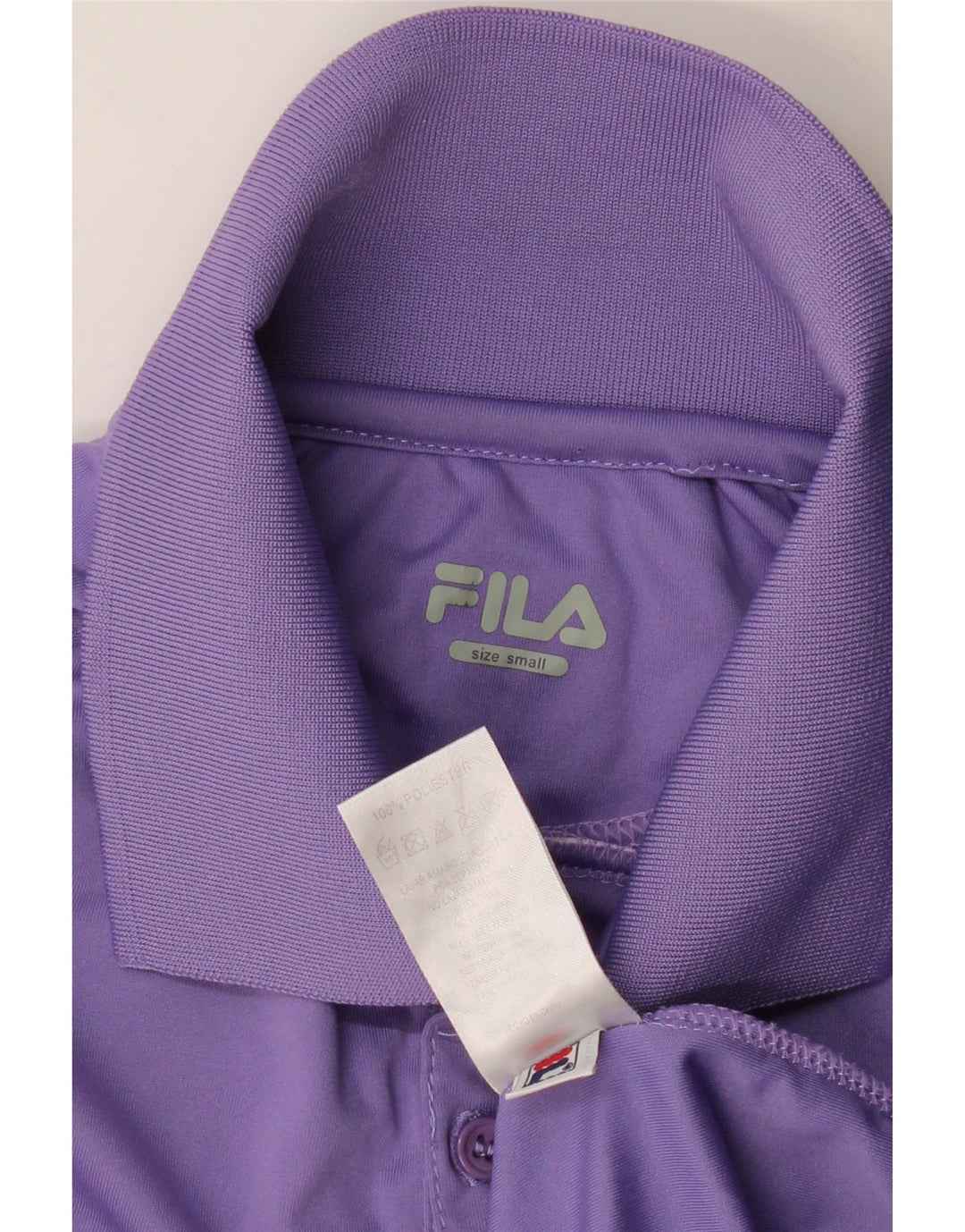 FILA Polo Homme Petit Violet Colourblock Polyester