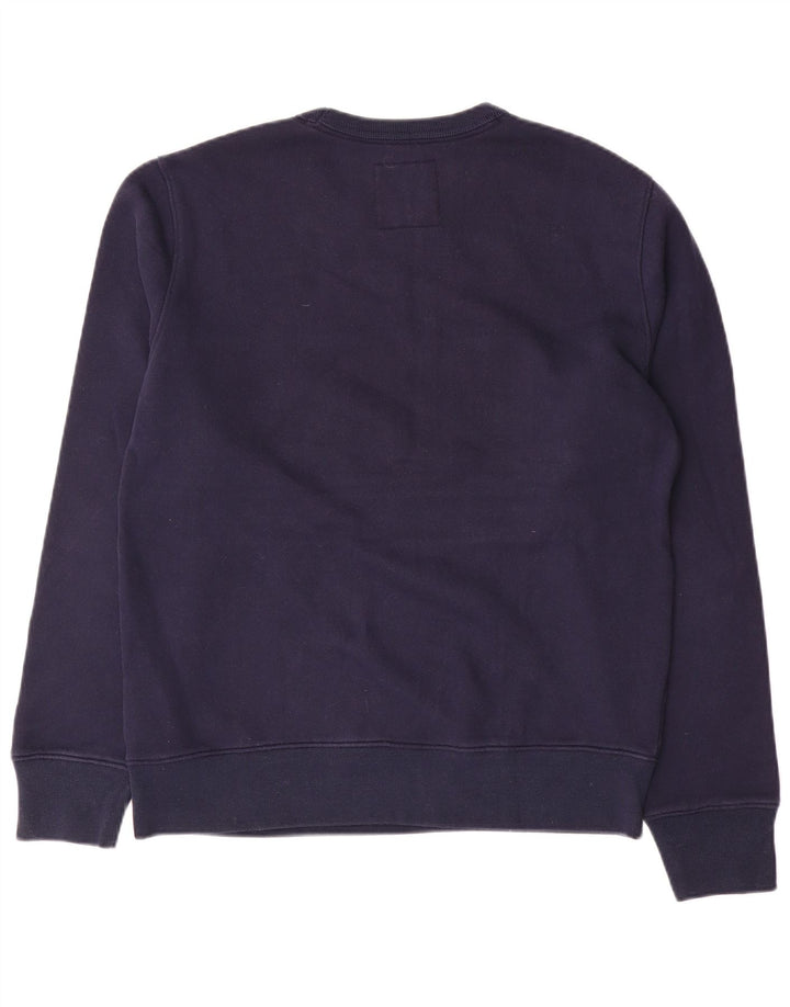 Hollister Pull Graphic Sweatshirt Jumper Homme Bleu Marine Moyen Colourblock