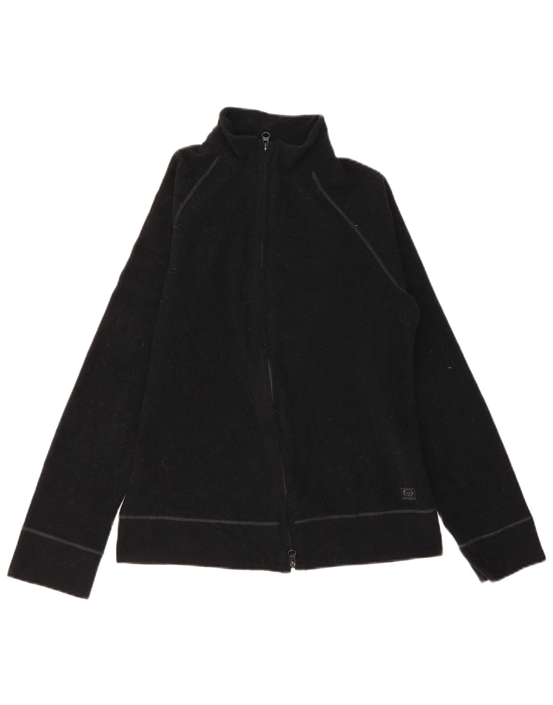 SERGIO TACCHINI Veste Polaire Femme UK 12 Moyen Noir Polyester