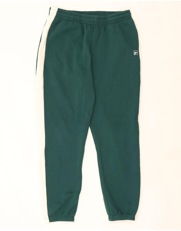Fila Pantalon de Survêtement Graphique Joggers Homme Vert Moyen Colourblock