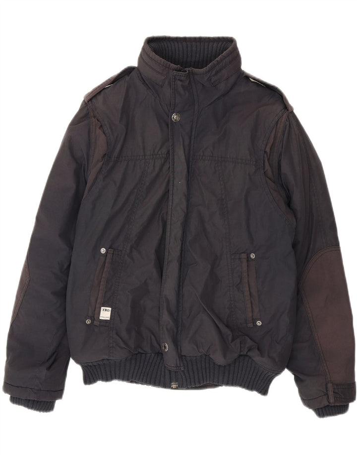 Timberland Blouson Bomber Militaire Garçon 11-12 ans Bleu Marine Polyamide