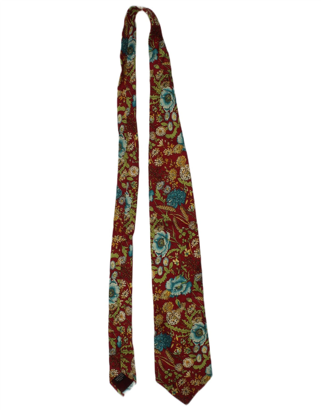 Kenzo Cravate pour homme Taille unique en soie florale bordeaux
