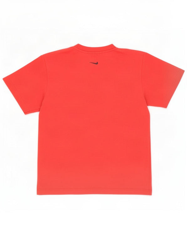 Nike Boys Graphic T-Shirt Top 12-13 Years Large Red Cotton