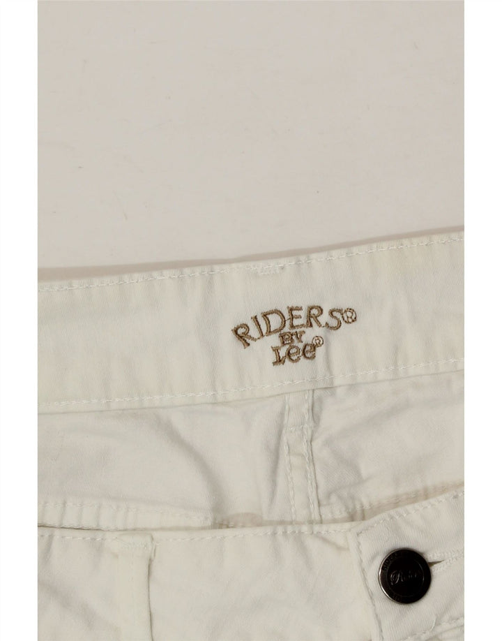 LEE Womens Riders Bermuda Denim Shorts W34 Large White Vintage Lee and Second-Hand Lee from Messina Hembry 