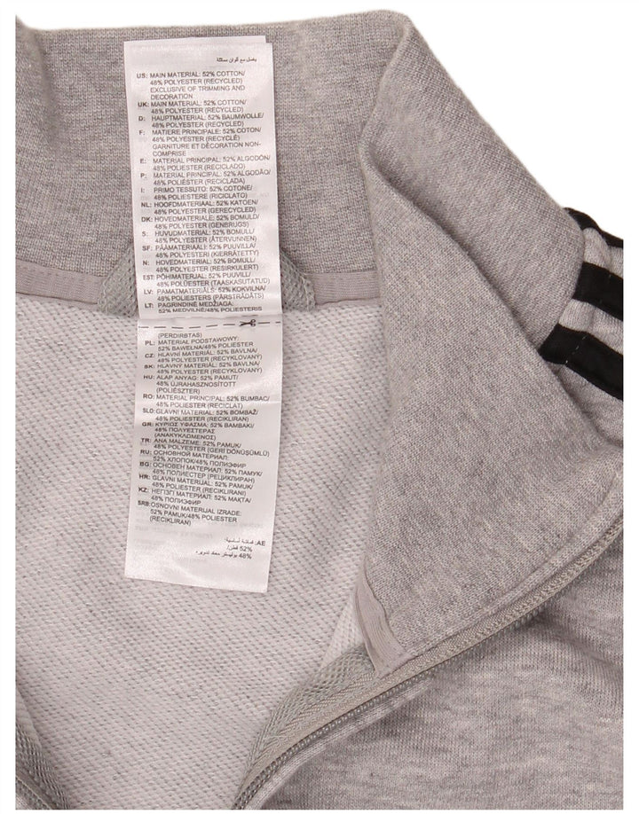 Adidas Femme Survêtement Top Veste Grand Gris Moucheté Coton