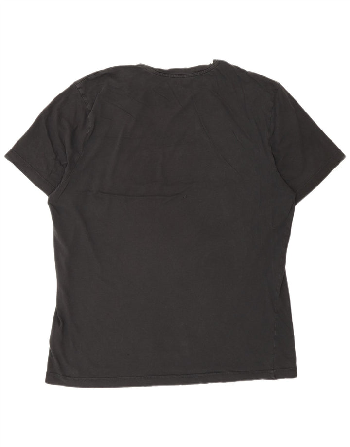 Reebok T-Shirt Graphique Homme XL Noir Coton