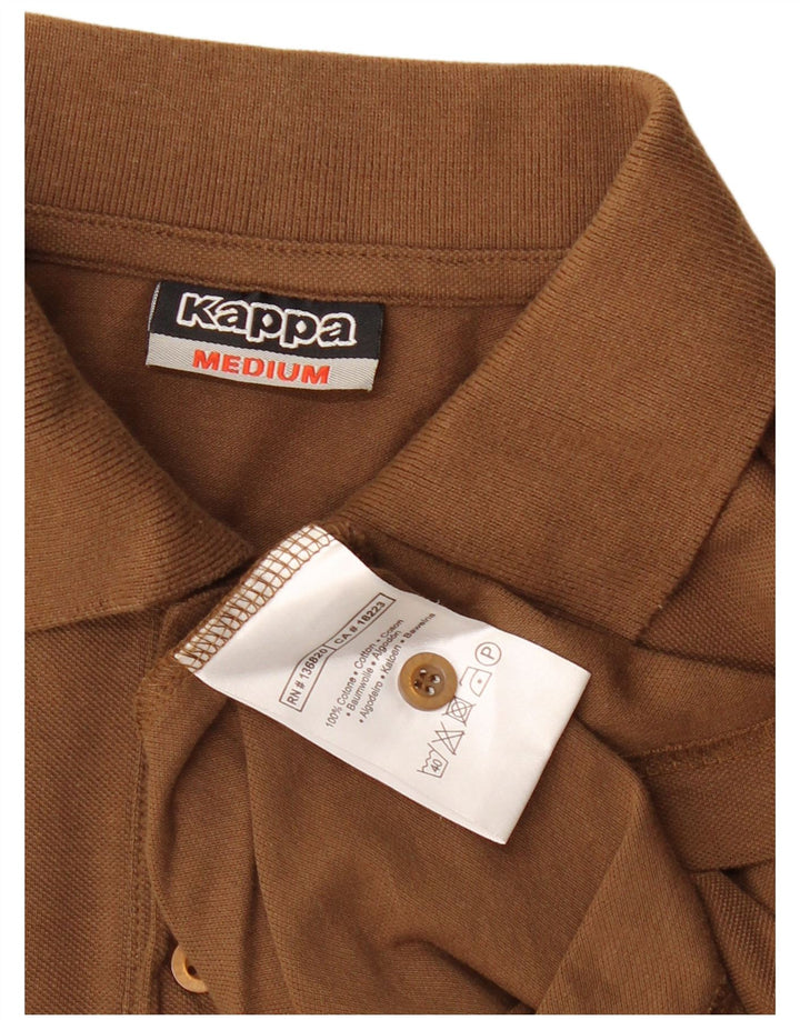 Kappa Polo Homme Marron Moyen Coton