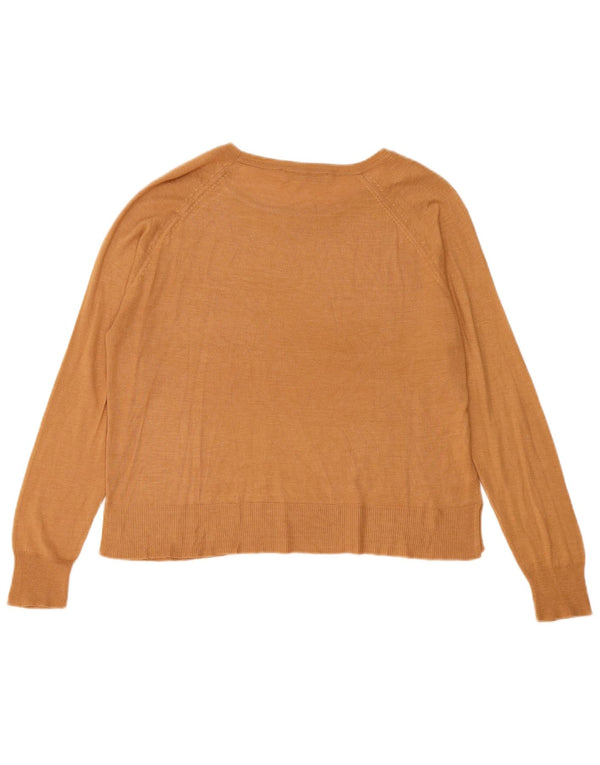 Zara Pull col bateau pour femme UK 14 Beige moyen