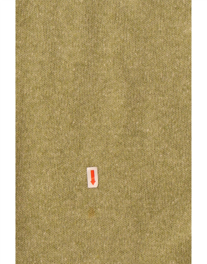 vintage Femme Tricot Midi Jupe Moyenne W28 Laine Verte