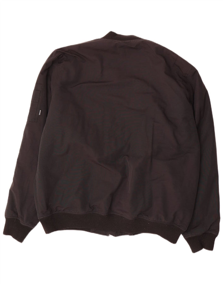HURLEY Veste Bomber Homme UK 44 2XL Noir Nylon