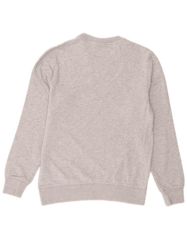 Lacoste Homme Sweatshirt Jumper Taille 41 Grand Coton Gris