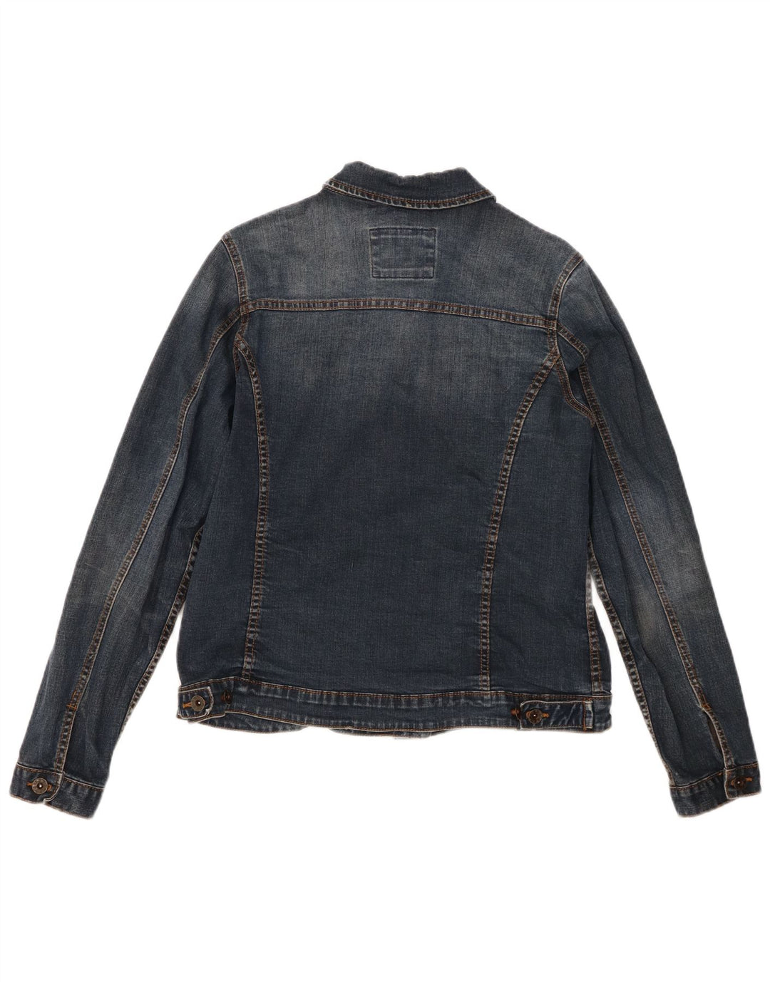 Fat Face Veste en jean pour femme UK 14 Bleu moyen Coton