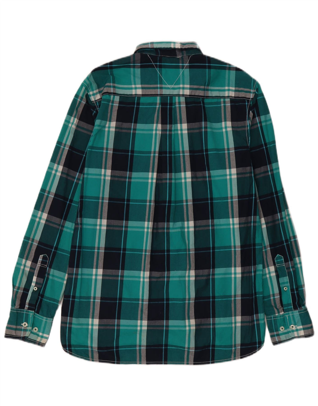 Tommy Hilfiger Chemise sur mesure pour homme en coton à carreaux bleu moyen