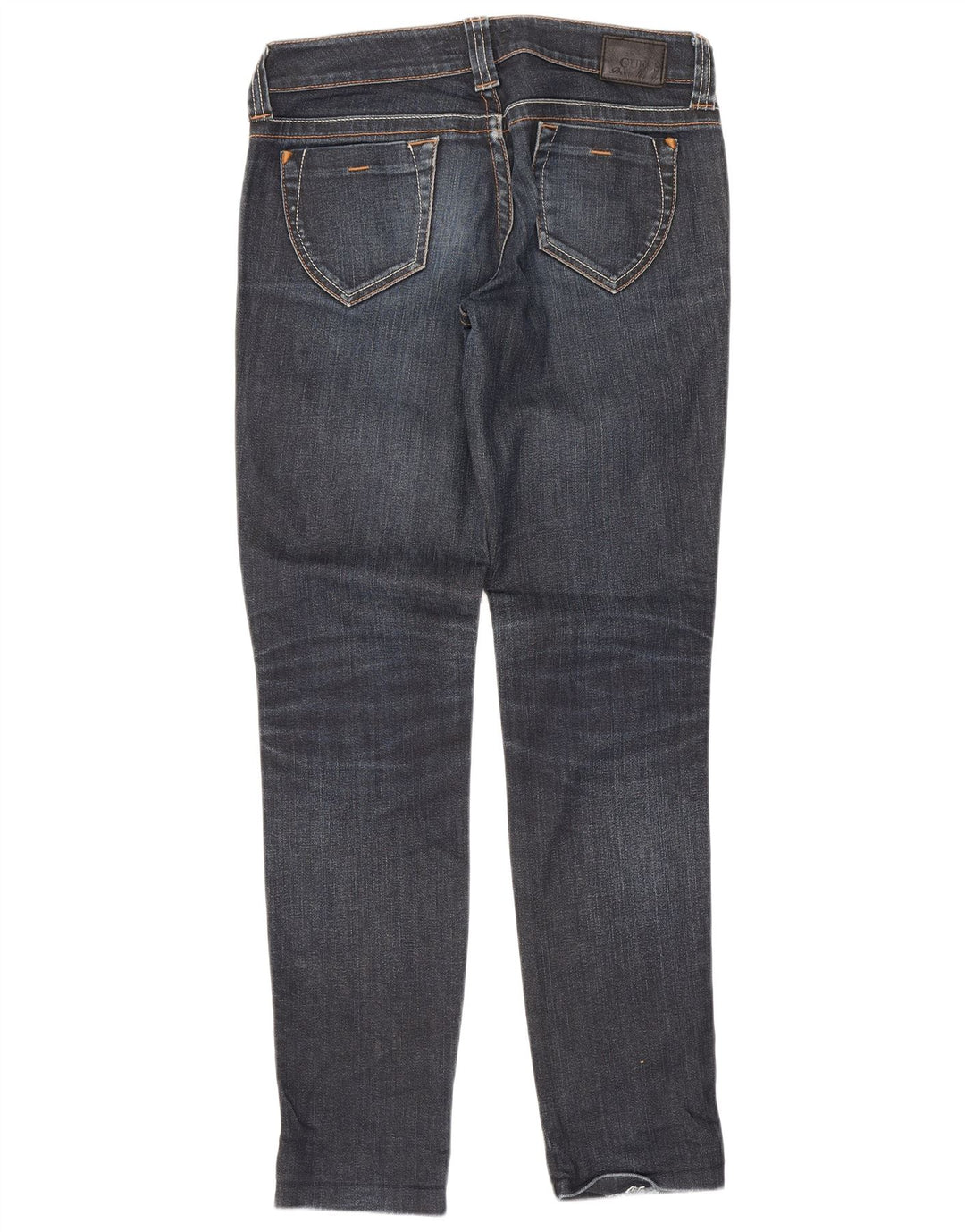 Guess Jean Slim Femme W27 L29 Bleu Marine Coton
