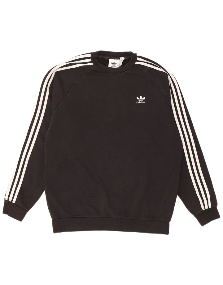 ADIDAS Sweat-shirt pour homme en coton noir moyen
