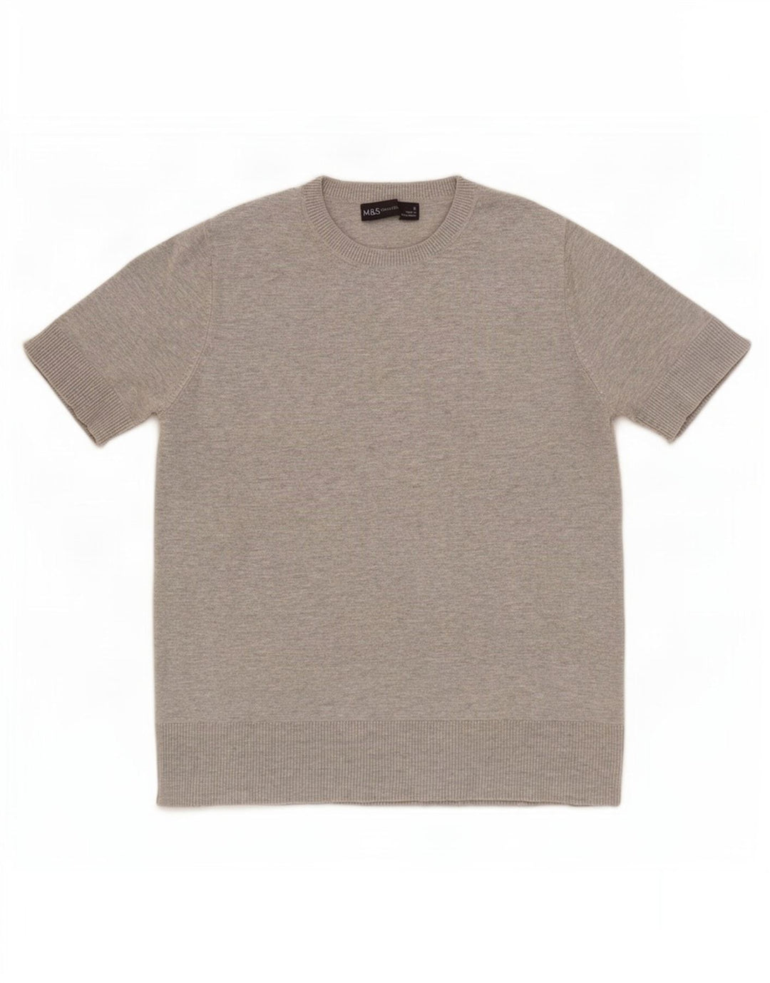 Marks & Spencer T-shirt court pour femme UK 8 Small Gris