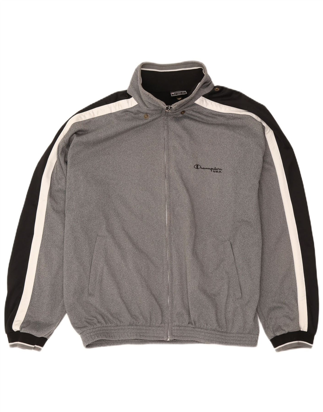 CHAMPION Veste de Survêtement Homme Grand Gris Colorblock Polyester
