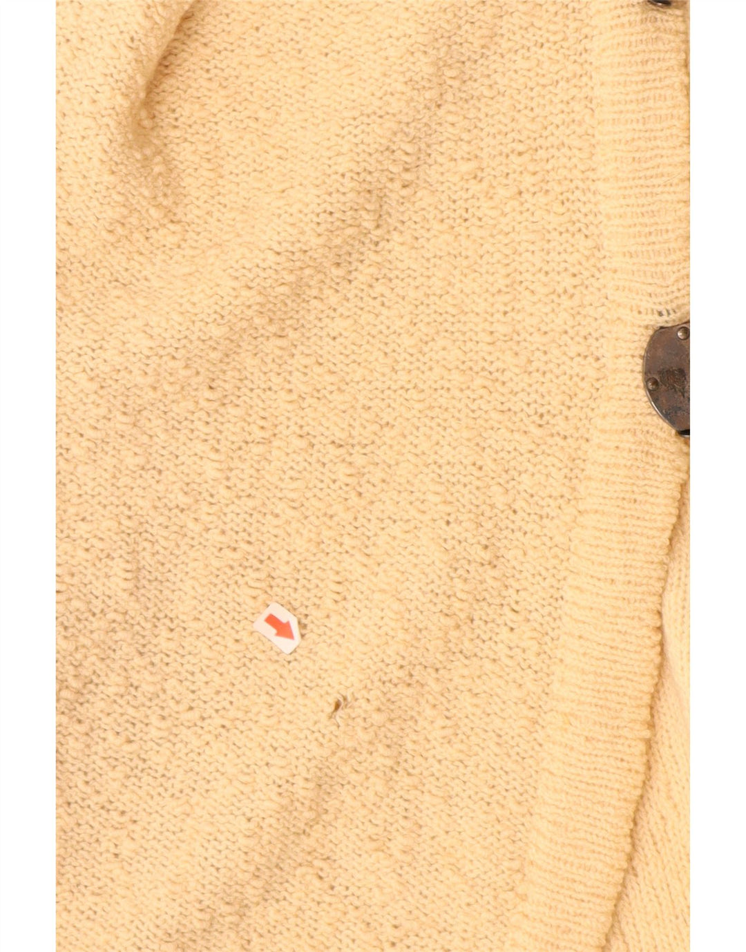 ARTELANA Cardigan sans manches pour femme UK 10 Petit Jaune