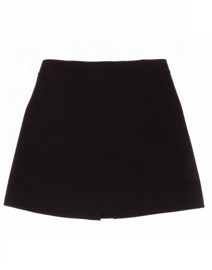 Zara Femme Mini Jupe Petit W26 Noir Viscose