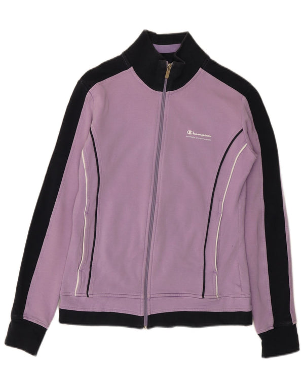 CHAMPION Veste de survêtement pour femme UK 12 Violet moyen Colourblock