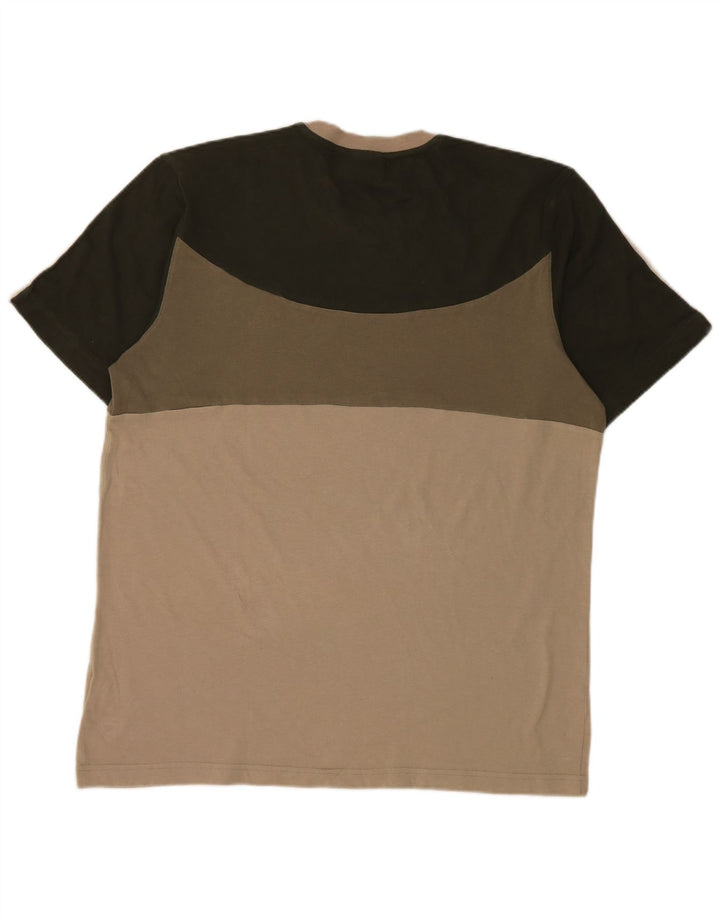 Adidas T-Shirt Homme Haut Large Kaki Colourblock