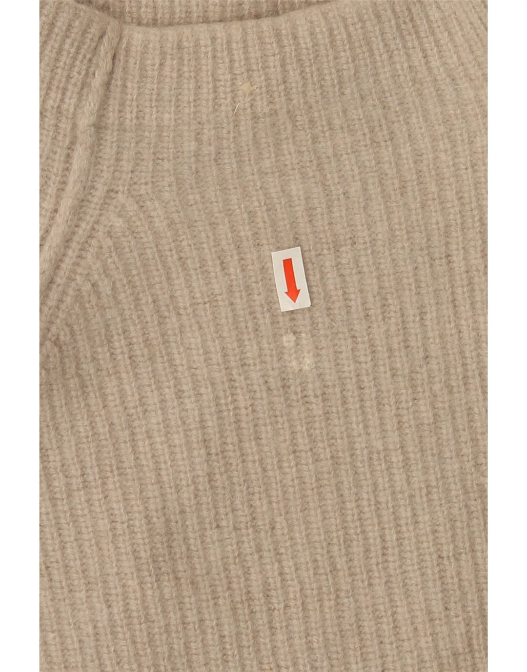 Massimo Dutti Pull col roulé pour femme UK 12 Laine beige moyen