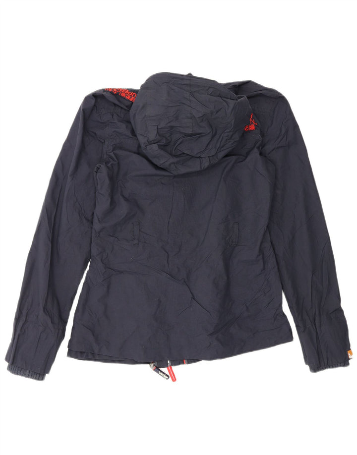 Superdry Veste de pluie The Windmac Graphic pour femme UK 10 Small Bleu marine