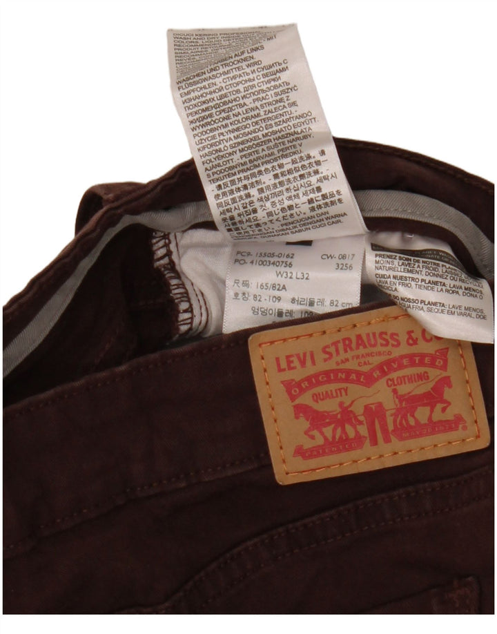 LEVI'S Jean droit 505 femme W32 L32 coton marron