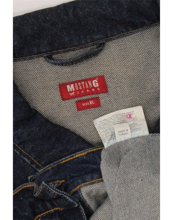 Mustang Veste en Jean Homme UK 42 XL Bleu Marine Coton