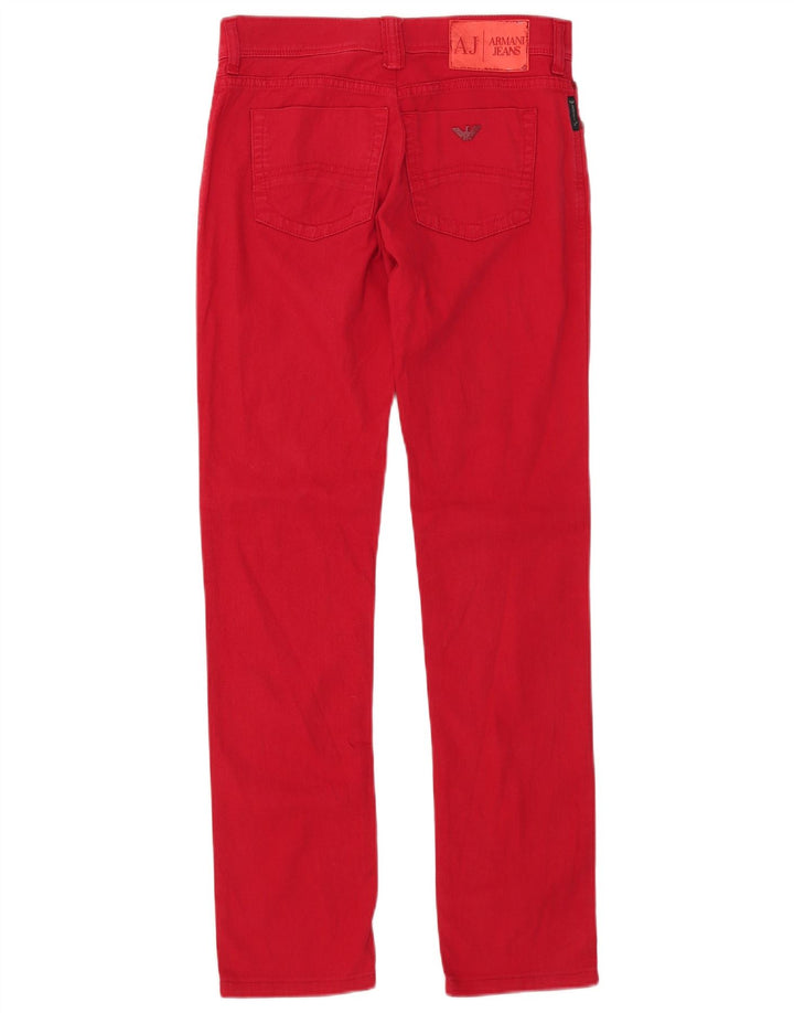 ARMANI Jean Slim Femme W29 L30 Coton Rouge