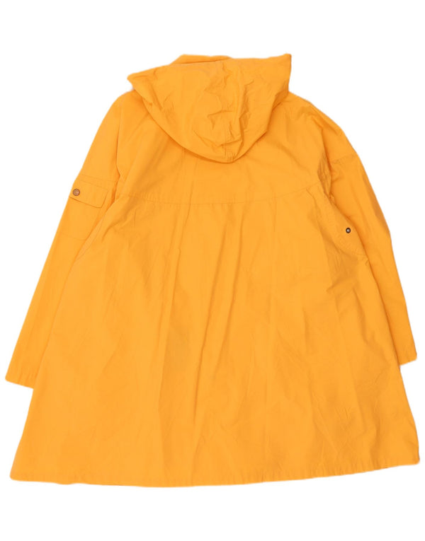 imperméable surdimensionné à capuche pour femmes vintage UK 18 XL Polyester Orange