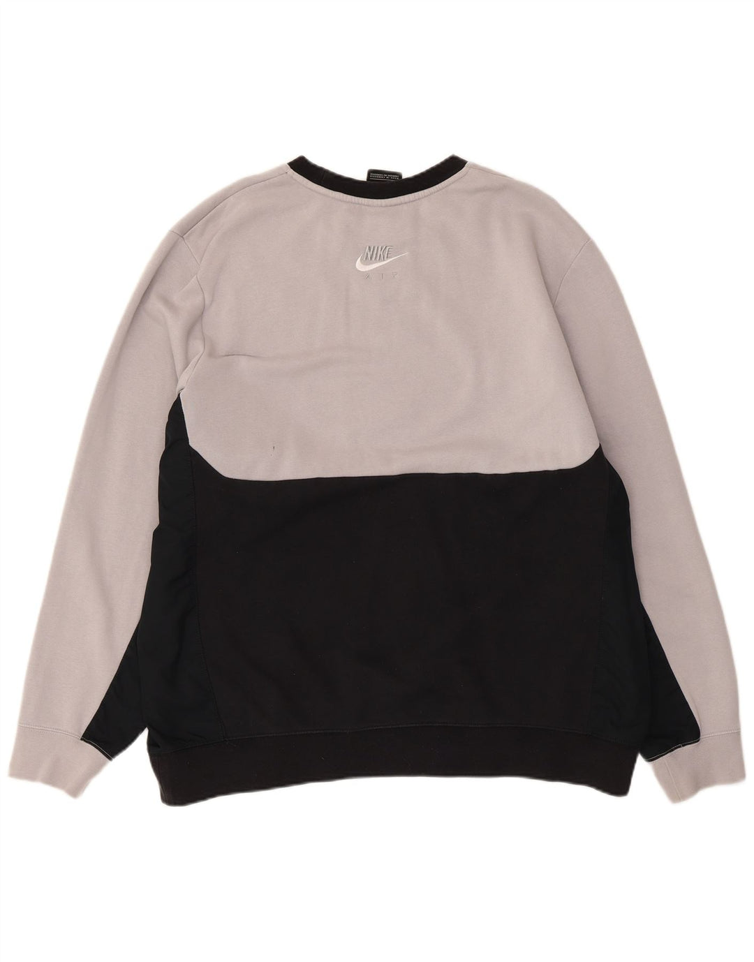 NIKE Sweat-shirt pour homme XL Gris Colorblock Coton