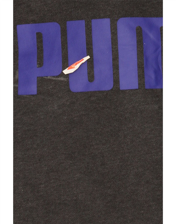 Puma Pull à capuche graphique pour homme - Grand gris